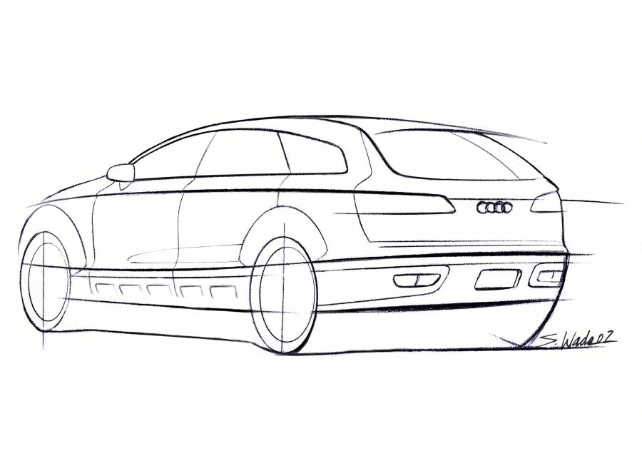 Эскиз Audi Pikes Peak Quattro Concept 2003 года  (фото 5 из 23)
